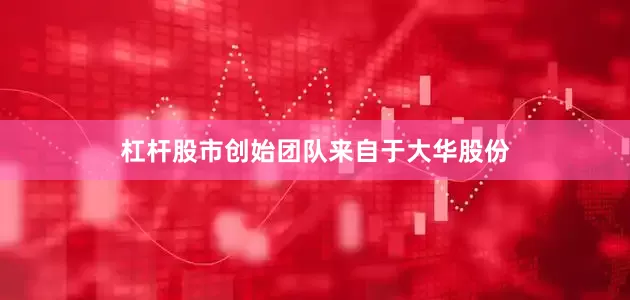 杠杆股市创始团队来自于大华股份